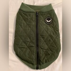 Olive Green bomber Dog Jacket